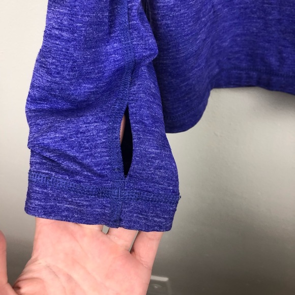 Reebok Athletic Long Sleeve Purple Top - Picture 3 of 6